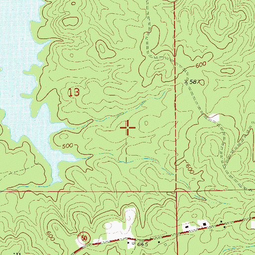Topographic Map of Erie (historical), AL