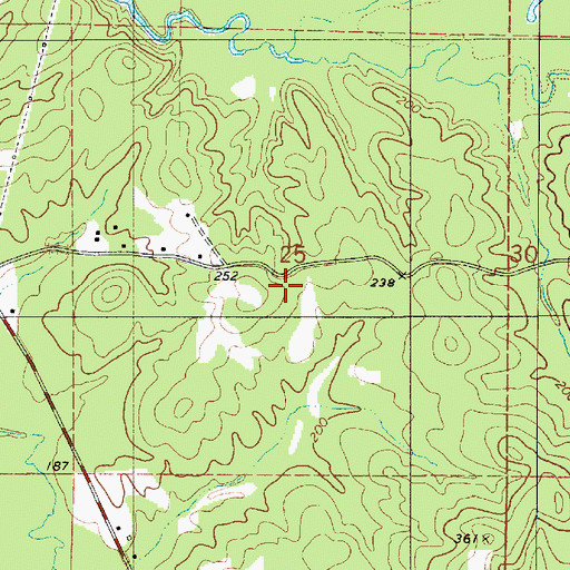 Topographic Map of Estes School (historical), AL