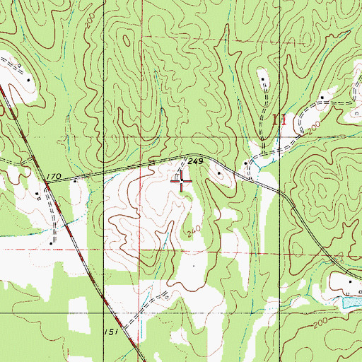 Topographic Map of Far View Plantation (historical), AL
