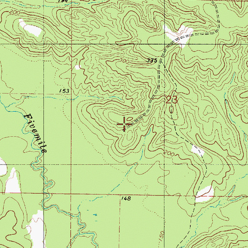 Topographic Map of Greene Springs Academy (historical), AL