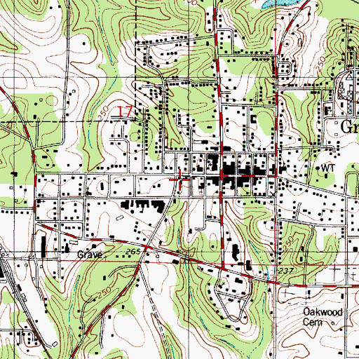 Topographic Map of Greensboro Presbyterian Church, AL