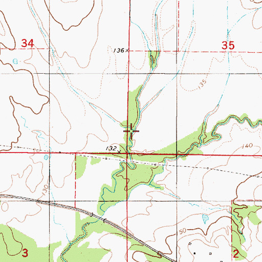 Topographic Map of Jollywell Branch, AL