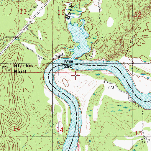 Topographic Map of McGifford (historical), AL