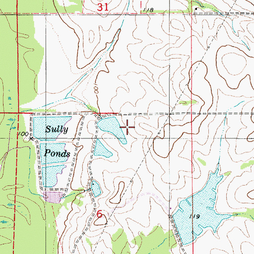 Topographic Map of Pickens Artesian Mill (historical), AL