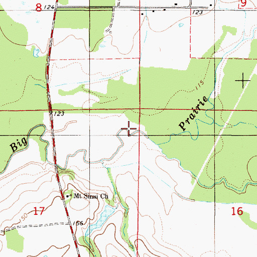 Topographic Map of Pickens Mill (historical), AL