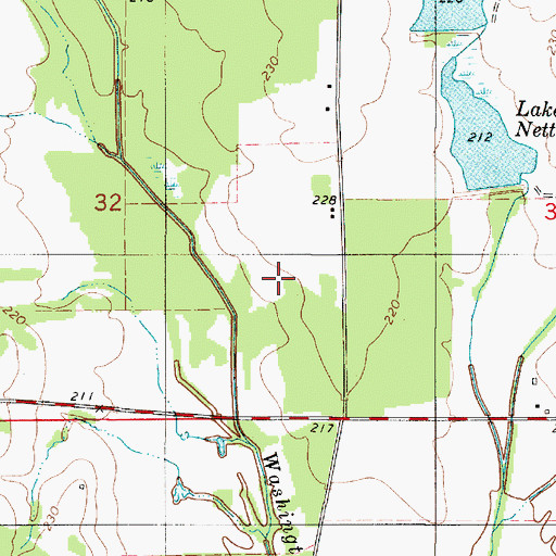 Topographic Map of Piney Ridge Branch, AL