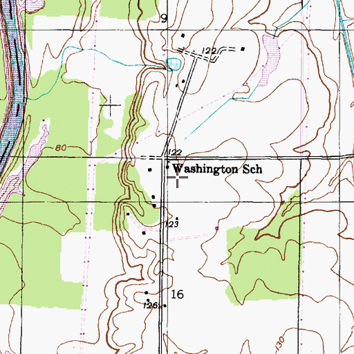 Topographic Map of New Prospect Baptist Church, AL