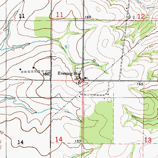 Topographic Map of Rosenwald School (historical), AL
