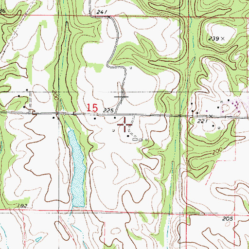 Topographic Map of Saint Paul School (historical), AL