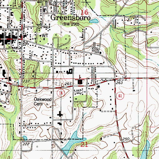 Topographic Map of Southern University (historical), AL