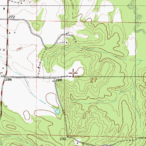 Topographic Map of Tanglewood University of Alabama Biological Station, AL