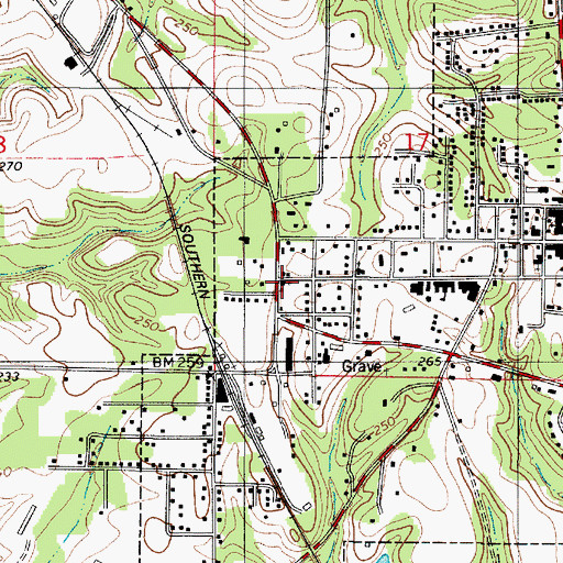 Topographic Map of Zion Methodist Church, AL