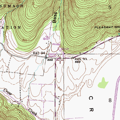 Topographic Map of Alabama School (historical), AL