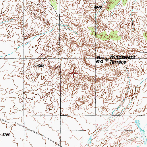 Topographic Map of Windswept Terrace, AZ