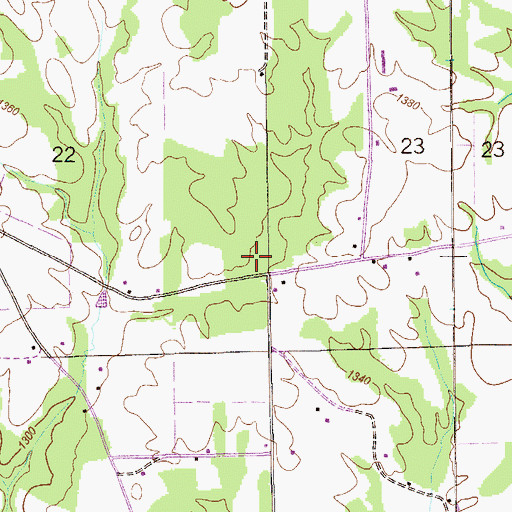 Topographic Map of Callahan School (historical), AL