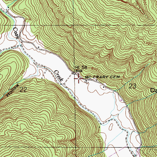 Topographic Map of Champion School (historical), AL