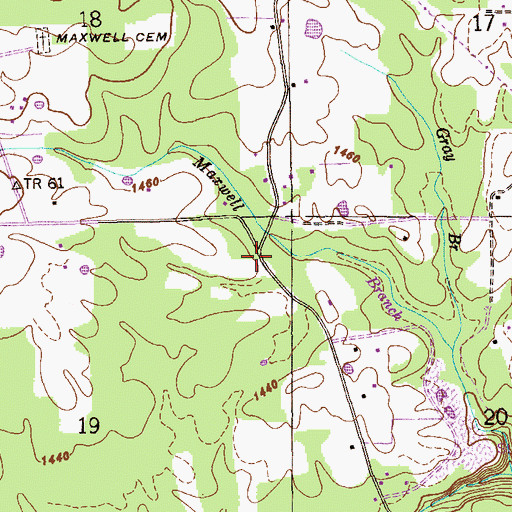 Topographic Map of Christian Home (historical), AL