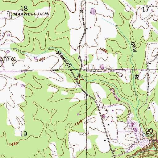 Topographic Map of Christian Home Church, AL