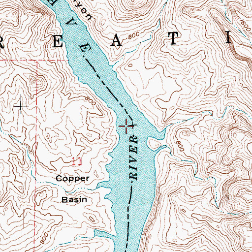 Topographic Map of Windy Canyon, AZ
