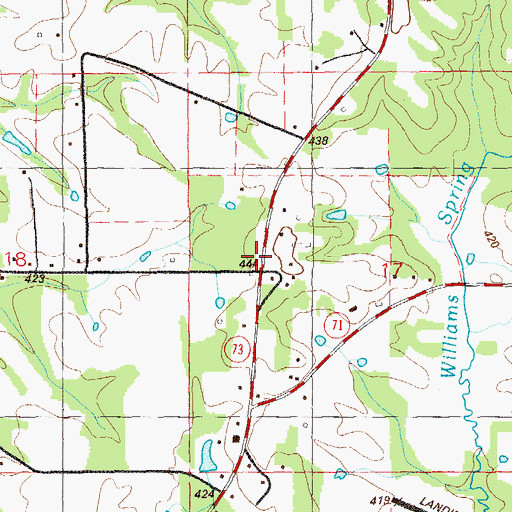 Topographic Map of Eliza, AL