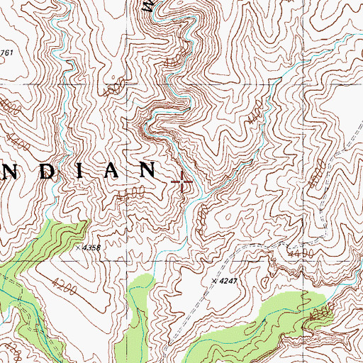 Topographic Map of Windy Canyon, AZ