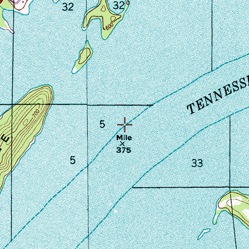 Topographic Map of Gross Landing (historical), AL