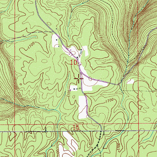 Topographic Map of Hambrick School, AL