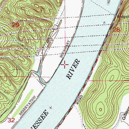 Topographic Map of Hembrees Bar, AL