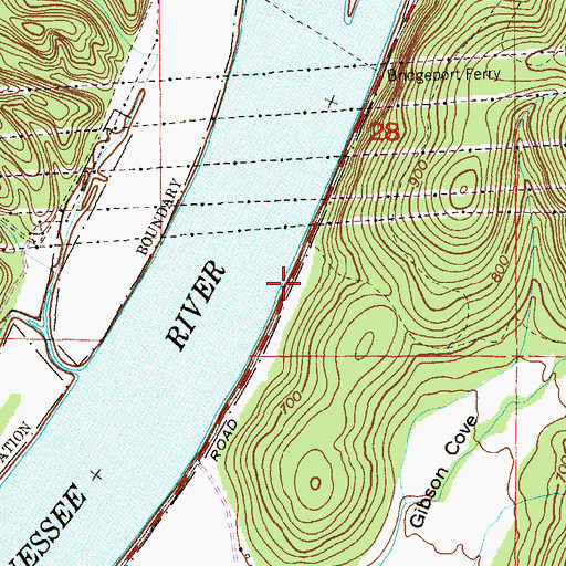 Topographic Map of Hembrees Landing (historical), AL