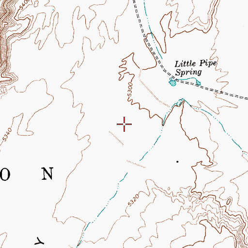 Topographic Map of Windy Valley, AZ