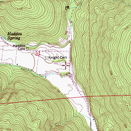 Topographic Map of Narrows (historical), AL