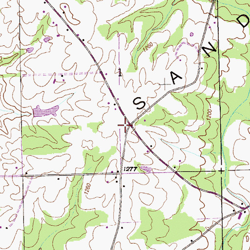 Topographic Map of Patterson School (historical), AL
