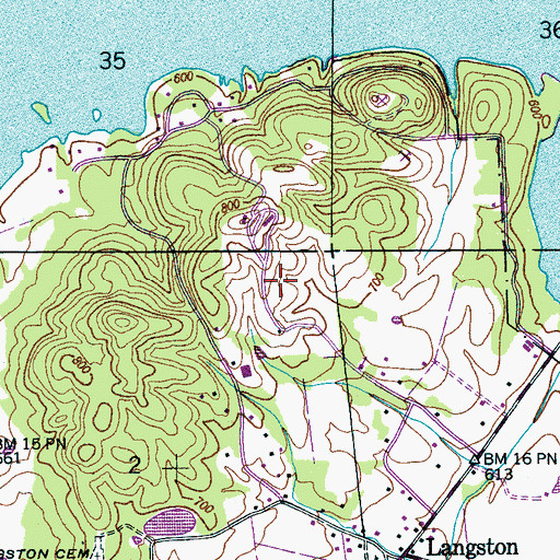Topographic Map of Saint Joseph School (historical), AL