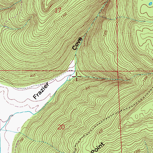 Topographic Map of Salt Peter Hollow, AL