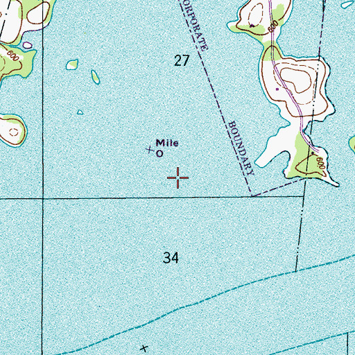 Topographic Map of Sauta (historical), AL