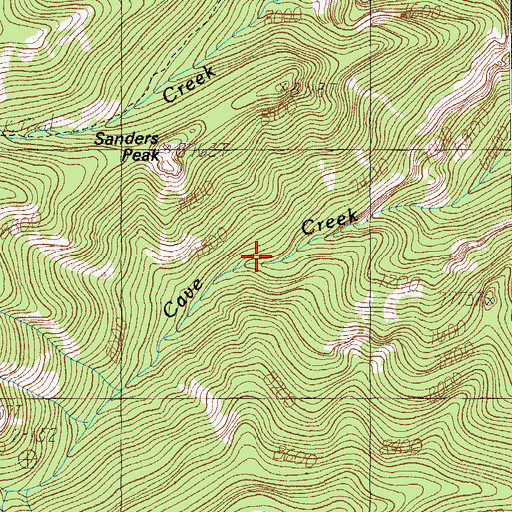 Topographic Map of Winn Falls, AZ