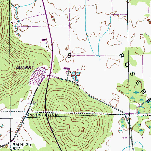 Topographic Map of Shelby Pond, AL