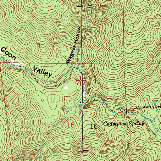 Topographic Map of Skyline Wildlife Management Area, AL