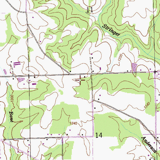 Topographic Map of Talley (historical), AL
