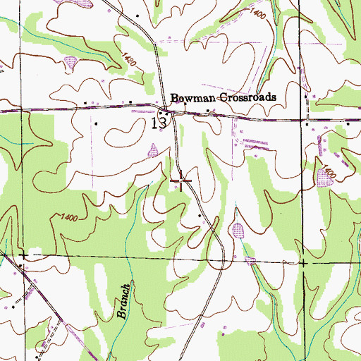Topographic Map of Union Grove School (historical), AL
