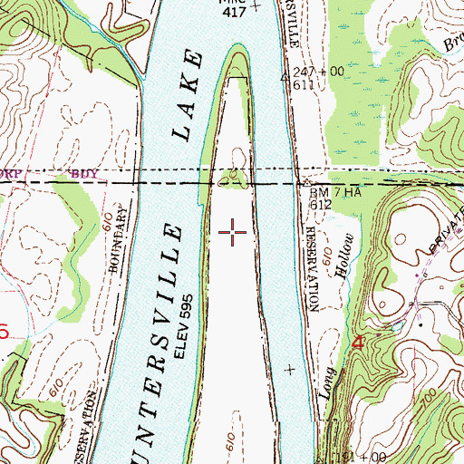 Topographic Map of Upper Bar, AL