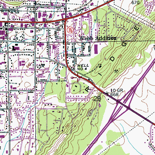 Topographic Map of United States Government Tuberculosis Hospital (historical), AL