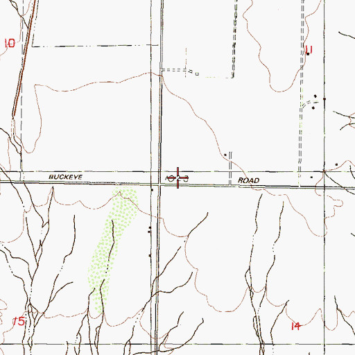 Topographic Map of Winters Well Elementary School, AZ
