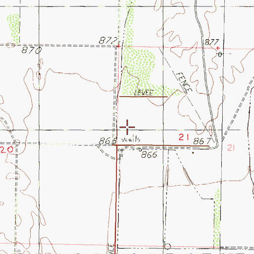 Topographic Map of Winters Wash, AZ