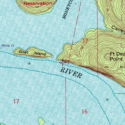 Topographic Map of Deposit Landing (historical), AL