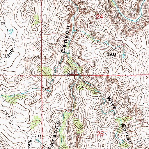 Topographic Map of Wire Corral Draw, AZ