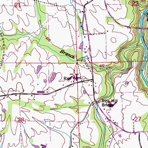 Topographic Map of Minorville (historical), AL