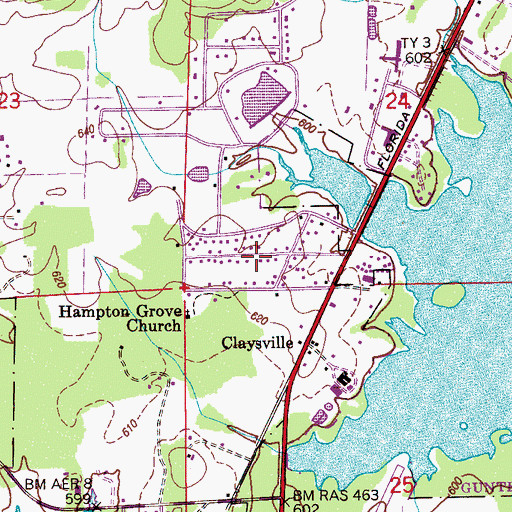 Topographic Map of North (historical), AL