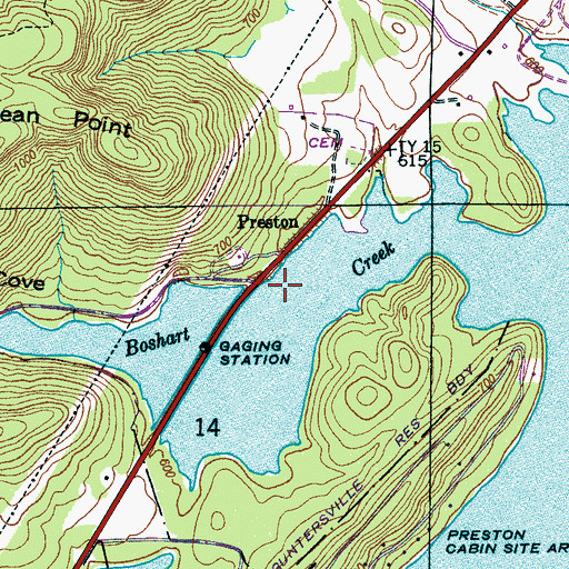 Topographic Map of Scotts Chapel (historical), AL