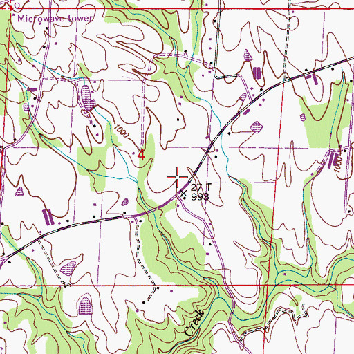 Topographic Map of Street (historical), AL